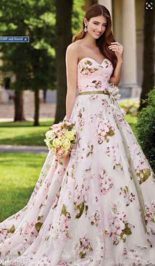 Vestido novia flores 2