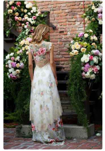 Vestido novia flores 4