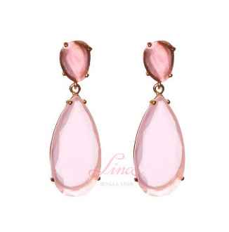 Pendientes rosa I