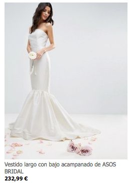 Vestido sirena ASOS