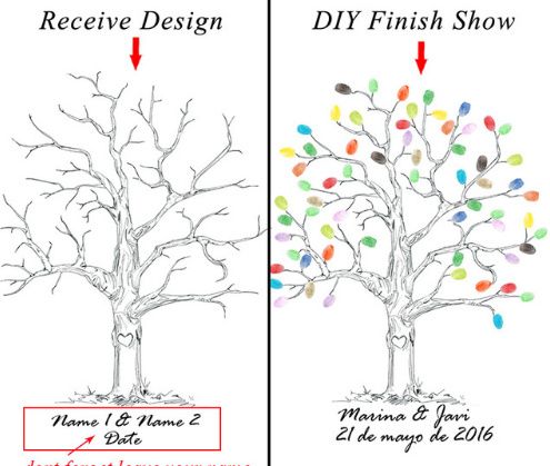 Arbol huellas aliexpress 2