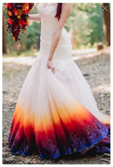 Vestido novia color degradado 2