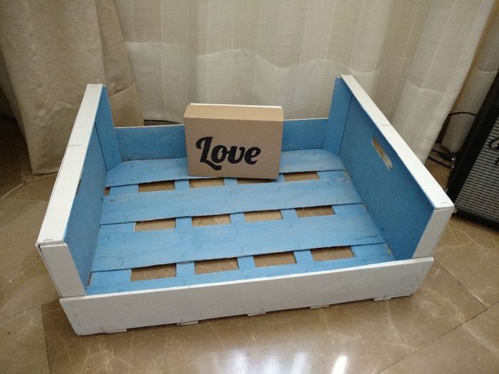 Cajas pintadas con pintura a la tiza 1