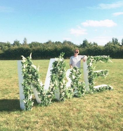 Letras flores