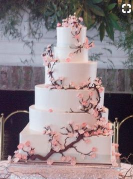 Tarta de flor de cerezo