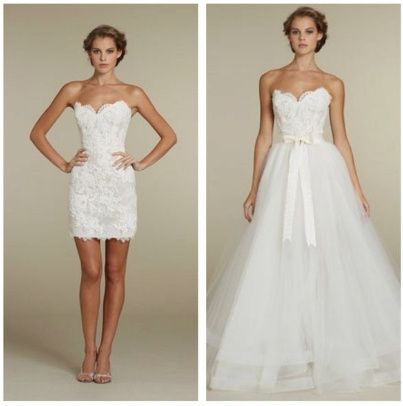 vestido corto con sobrefalda 2