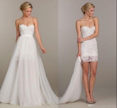 vestido corto con sobrefalda 5