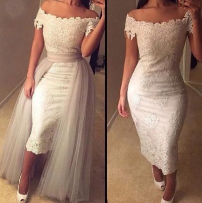 vestido corto con sobrefalda 7