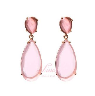 Pendientes rosa I