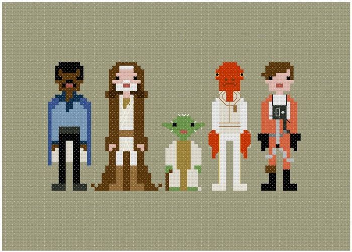 Patrón punto de cruz Star Wars