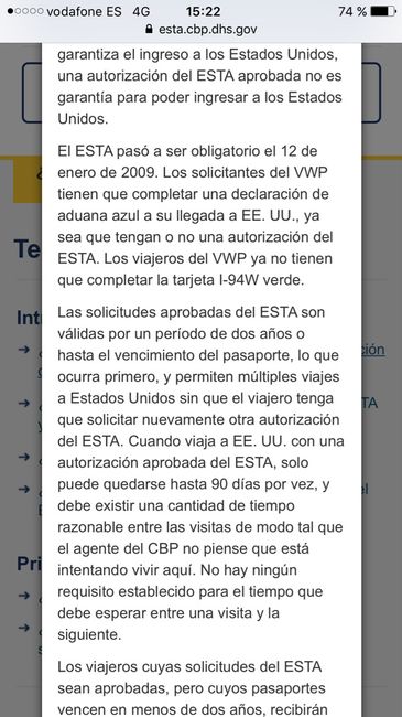 Visado para eeuu 1