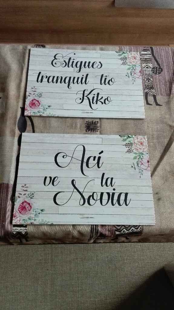 Cartel ahí viene la novia - 1