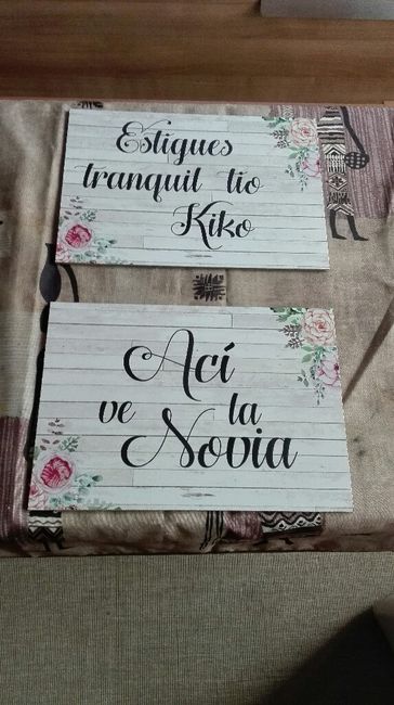 Cartel ahí viene la novia - 1