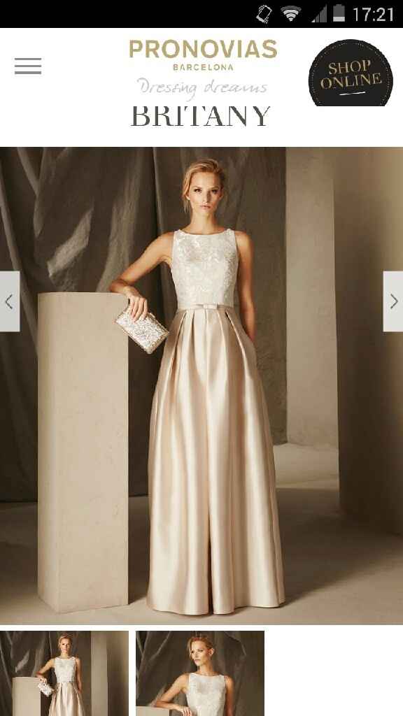 Vestido de novia de color - 1