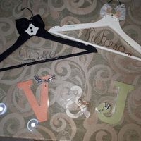 Regalitos de mis primos perchas y letras! - 3