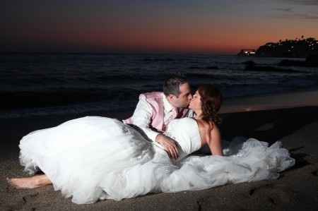 Foto PostBoda playa beso