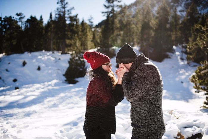 Preboda en la nieve