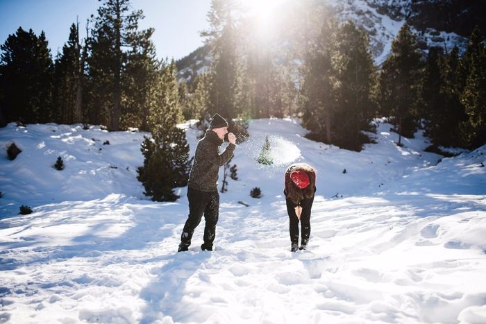 Preboda en la nieve