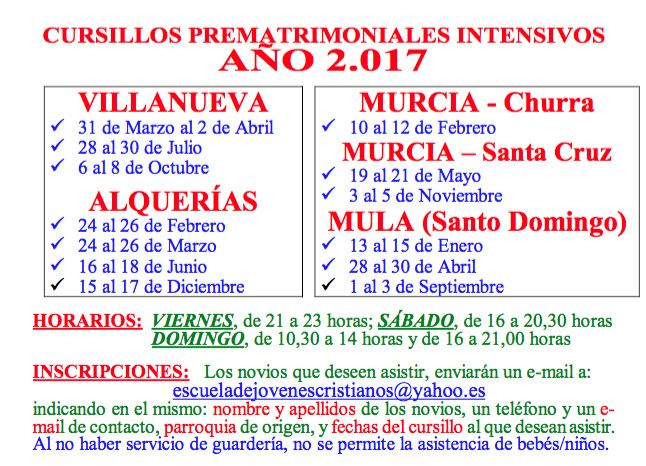 Cursillos prematrimoniales