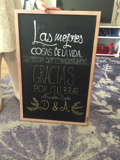 Ideas para carteles en la boda!!!! - 1