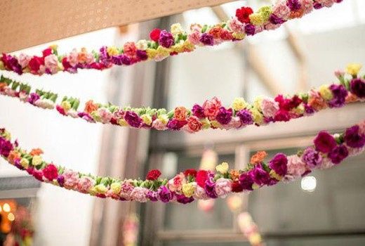 decoración con flores