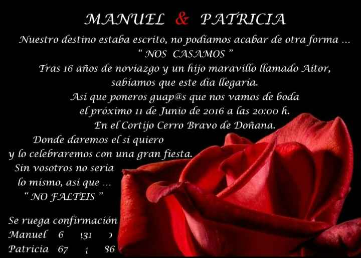 Mis invitaciones - 1