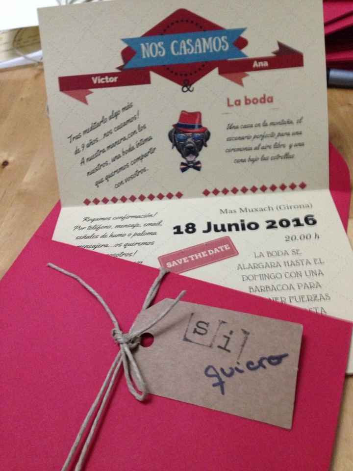 Invitaciones caseras preparadas!! - 1