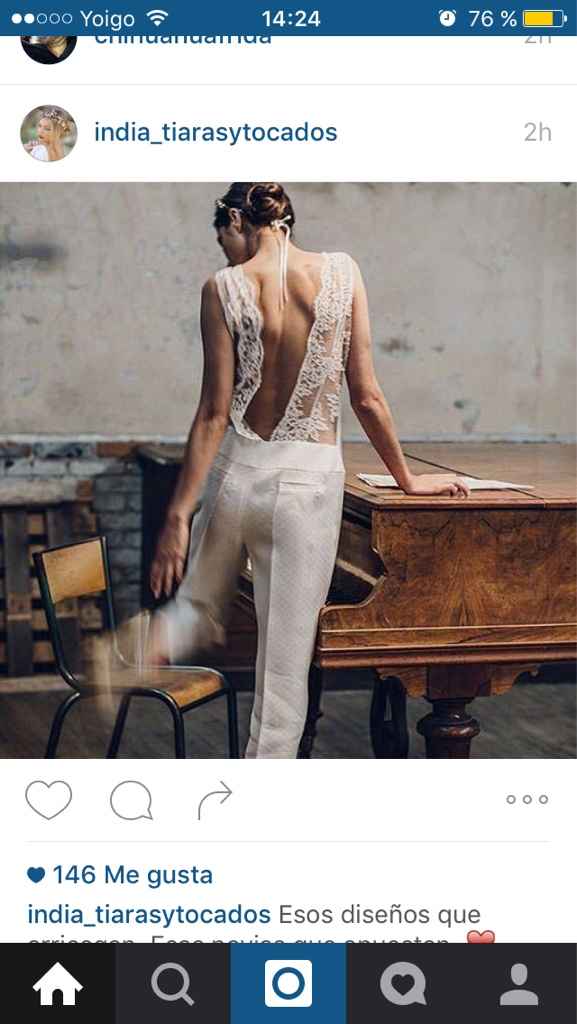 Trajes de pantalon para novias - 1
