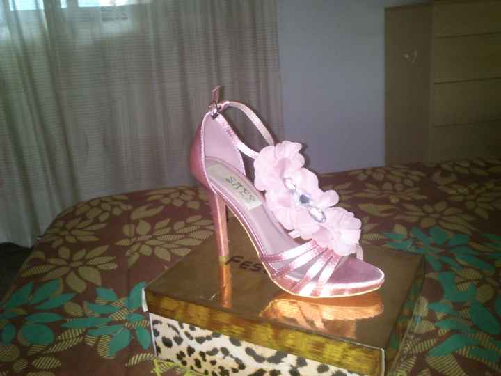 zapatos de novia rosa