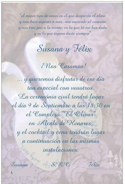 NUESTRA INVITACIÓN
