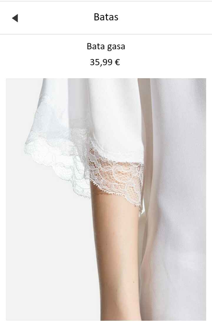 Bata de oysho Moda nupcial Foro Bodas