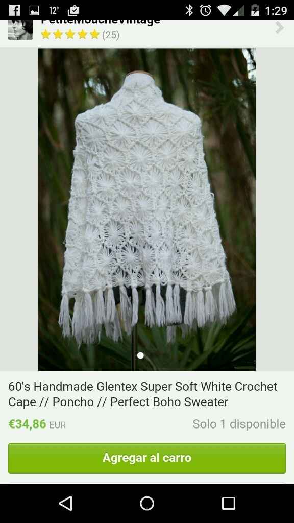 Poncho para vestido de novia - 2