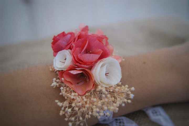 Ramillete pulsera flores - 1