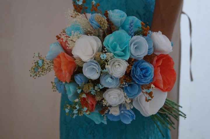 Ayuda!! elegir ramo novia azul - 1