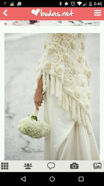 Poncho para vestido de novia - 1