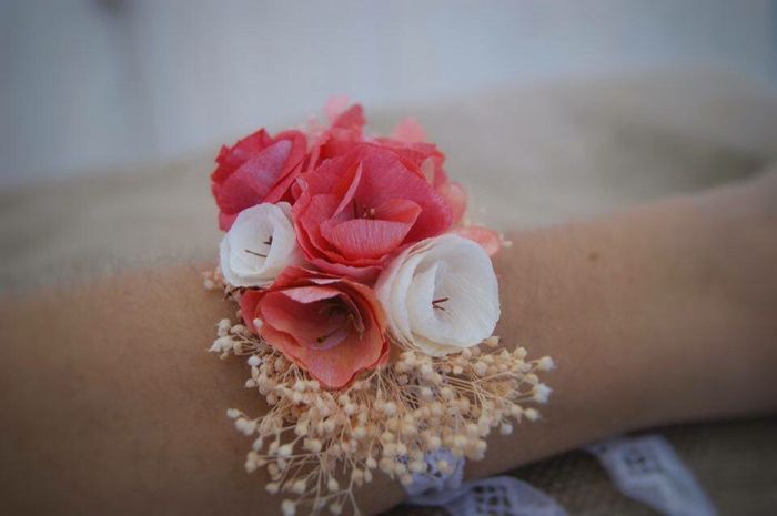 Ramillete pulsera flores - 1