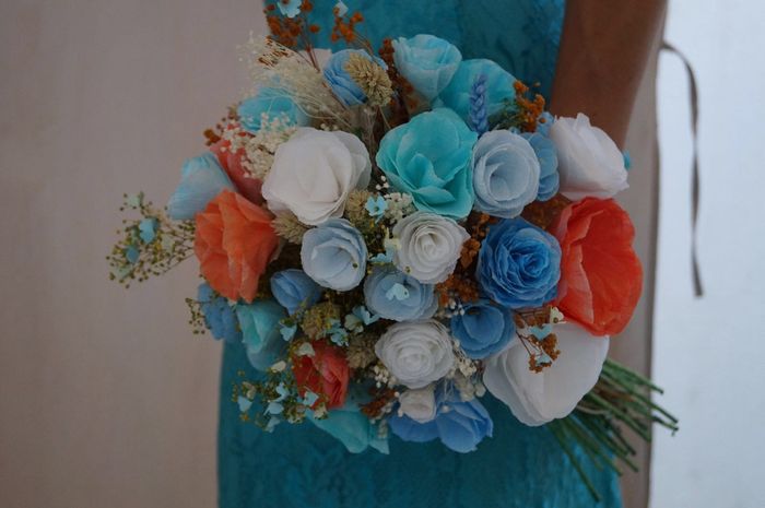 Ayuda!! elegir ramo novia azul - 1