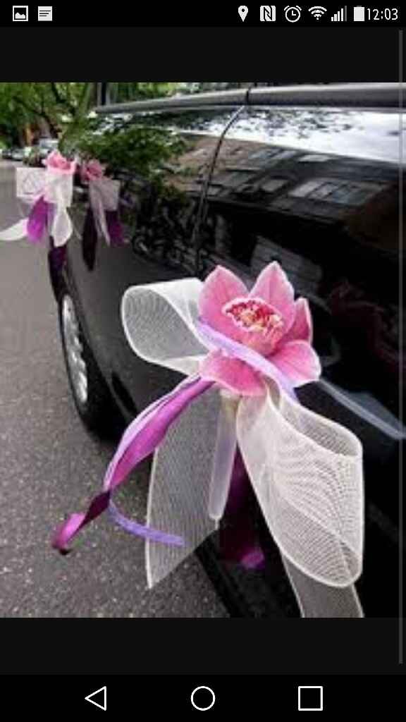 Flores para la  puerta del coche - 4