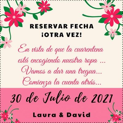 Invitación boda online coronavirus 1