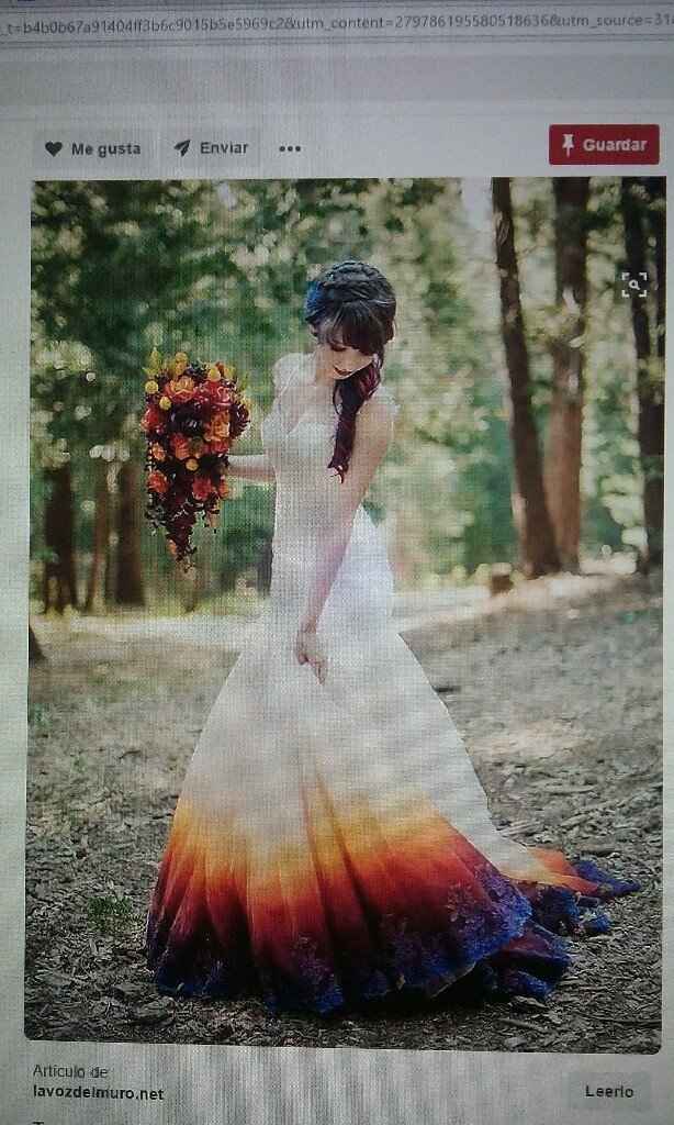 Vestido original y con color - 1