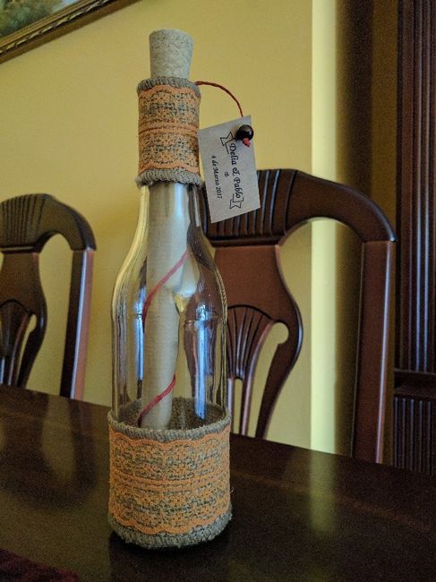 Invitaciones en botella de cristal - 1