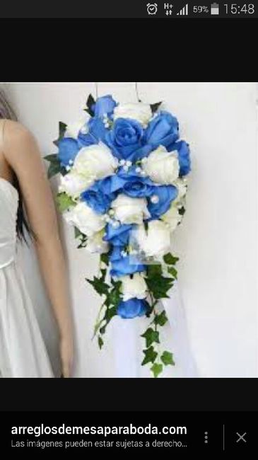 Ayuda!! elegir ramo novia azul - 1