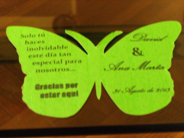 Parte de atrás de la mariposa