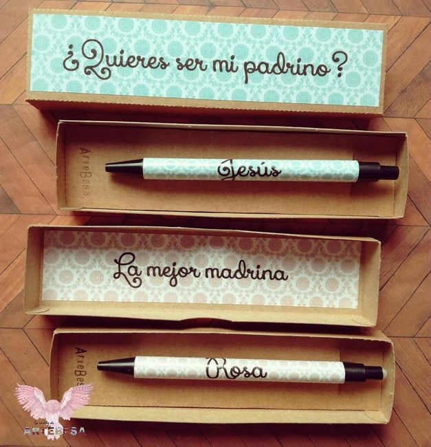 Regalo a los padrinos 