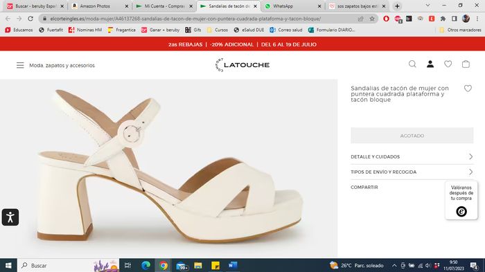 sos zapatos bajos estilo sandalia.. 1