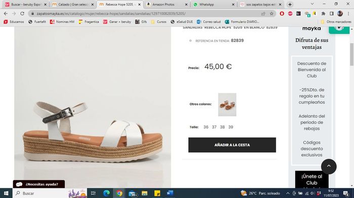 sos zapatos bajos estilo sandalia.. 2