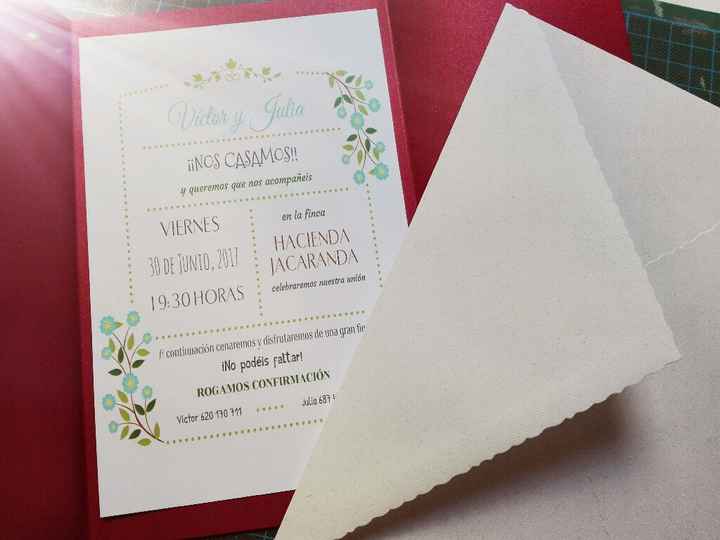 Invitaciones handmade - 2