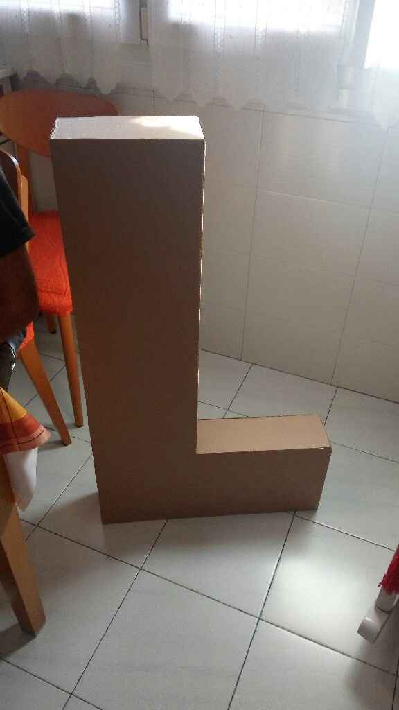 Letras gigantes en proceso - 1