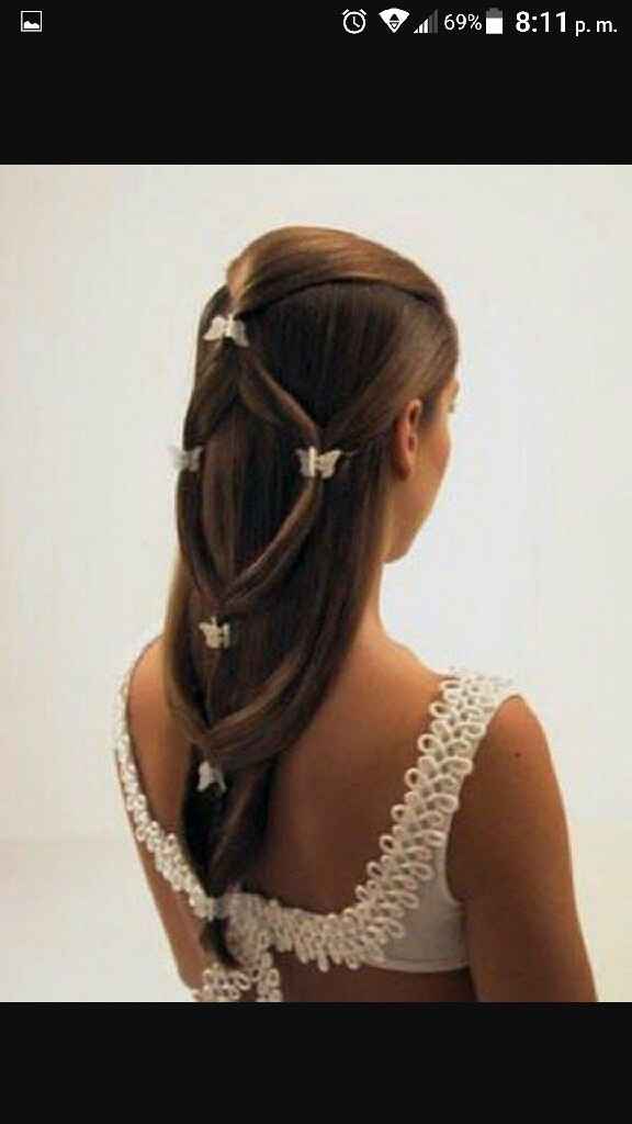 ¿pelo suelto o semi recogido con pelo liso? - 6