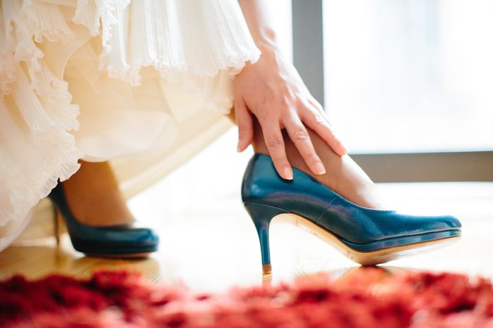 Mis zapatos de novia azules